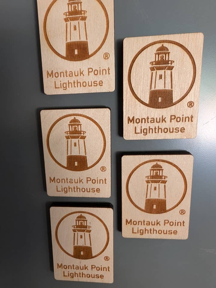 Handmade Wooden Logo Magnets for Zoo Aquarium Gift Shop for wholesale by Orion Laser Creations