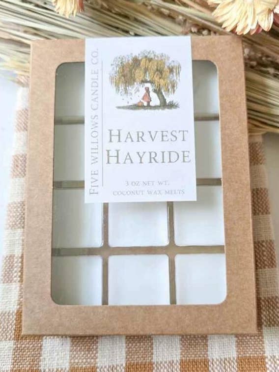 Harvest Hayride Wax Melts for wholesale by Five Willows Candle Co.