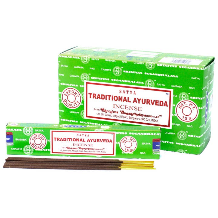 12x Satya Incense Sticks 15gr - Tr.Ayurveda for wholesale by AW Artisan