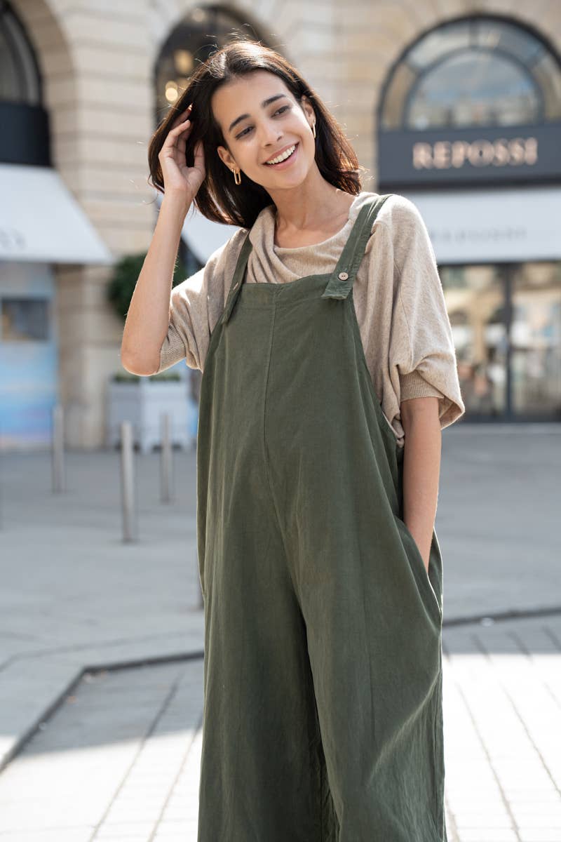 Happy look - Wholesale Overalls - Women's - Women's Corduroy Overalls – Casual Style8