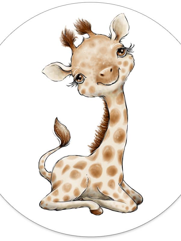 Muurcirkel kids girafa por atacado de Label2X B.V.