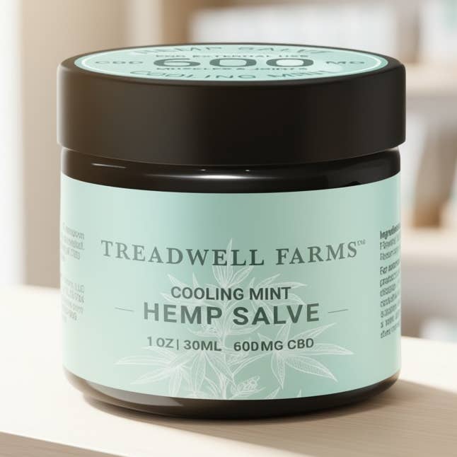 Cooling Mint CBD Salve for wholesale by Treadwell Farms CBD