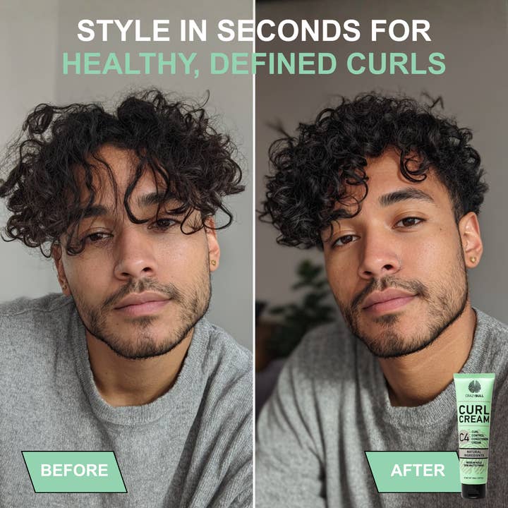 CRAZY BULL HAIR PRODUCTS – wholesale Hair styling gel/mousse – Crazy Bull C4 Curl Control Conditioning Cream Define Hydrate4