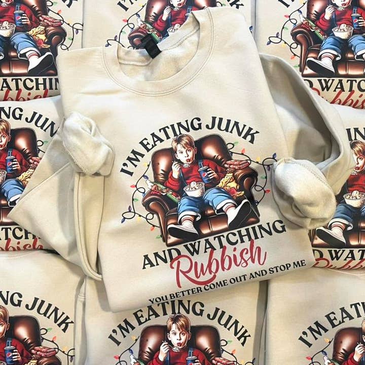 Wholesale Home Alone Christmas Sweatshirt Rubbish for wholesale by Lasting Impressions CT