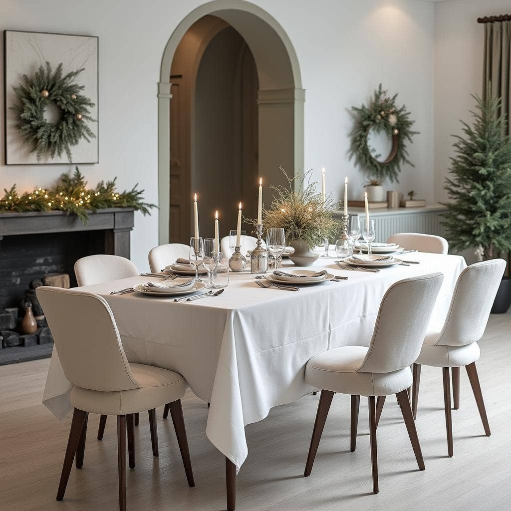 Bamar - Wholesale Tablecloth - Liso White Tablecloth - Jacquard - Hotel Quality6