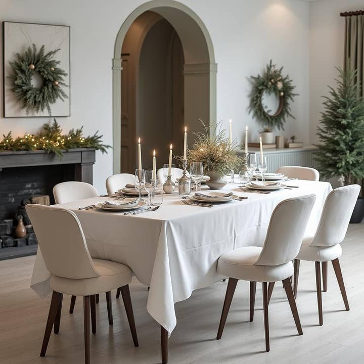 Bamar - Wholesale Tablecloth - Liso White Tablecloth - Jacquard - Hotel Quality6