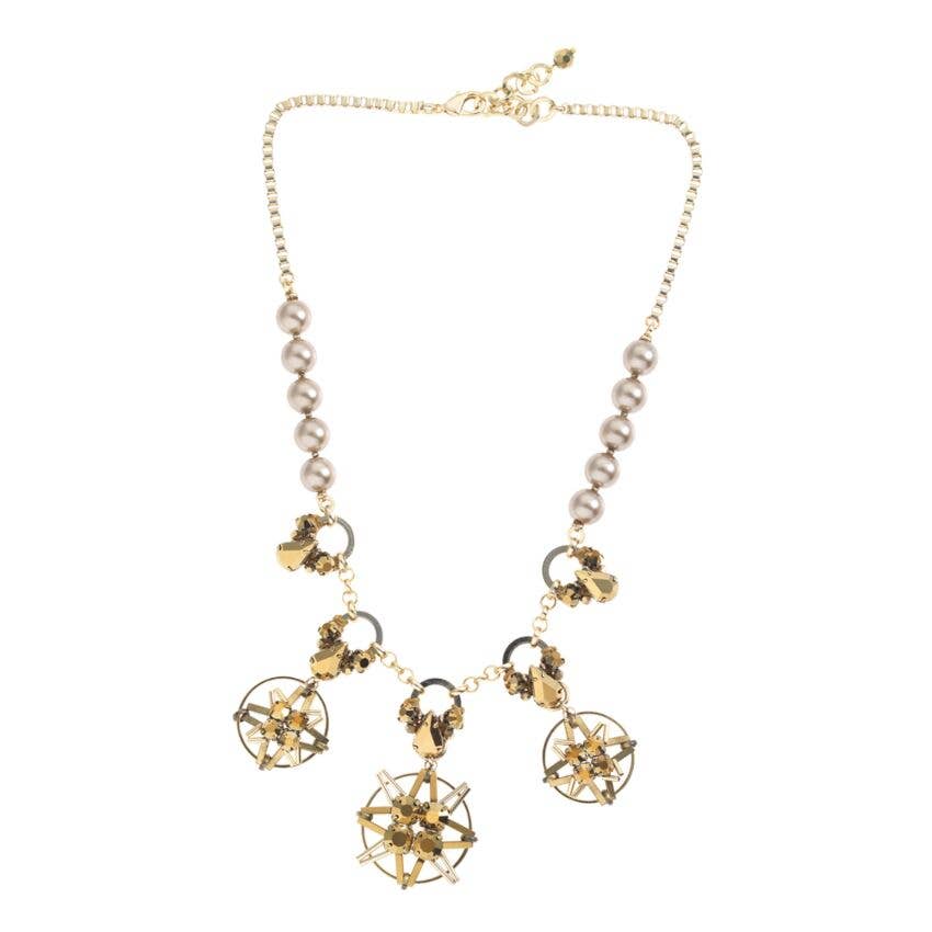 Ottaviani – Colar pingente/pendente por atacado – Colar Bijoux Com Cristais, Contas e Pérolas0