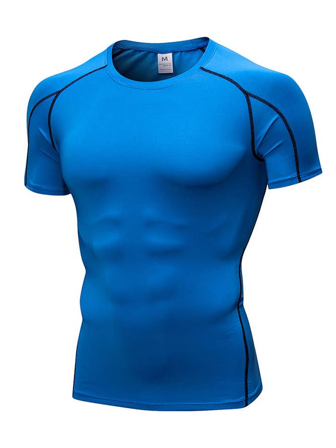 UNISHE - Wholesale Athletic Top - Men's - Fitness Men's Quick Dry Gym Short Sleeve Top YYL0124
