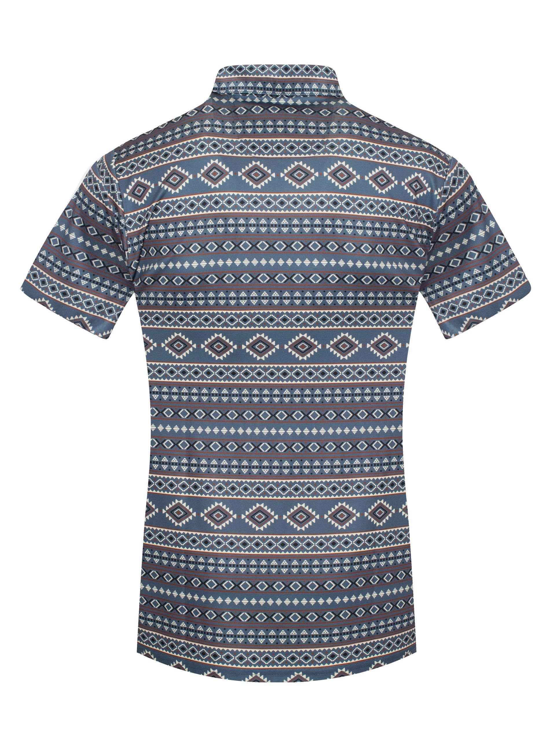 Rodeo Clothing - Wholesale Overhemd - Heren - Heren Poloshirt met Korte Mouwen en Modal Print – RS200-11041