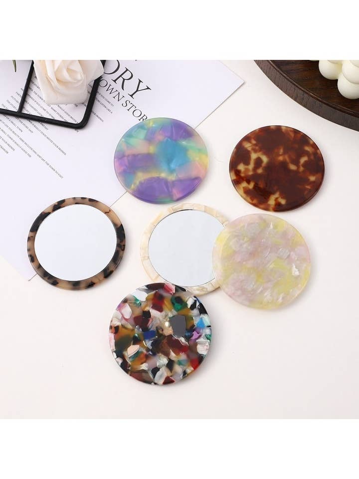 Mirroray - Multi Hued Round Compact Mirror for wholesale by WEST AUSSIE SUPPLIES