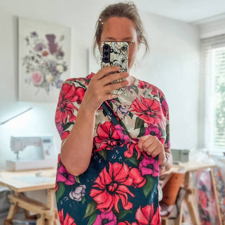 Tote Bag “Kaja” Dark Green for wholesale by Studio Florianne