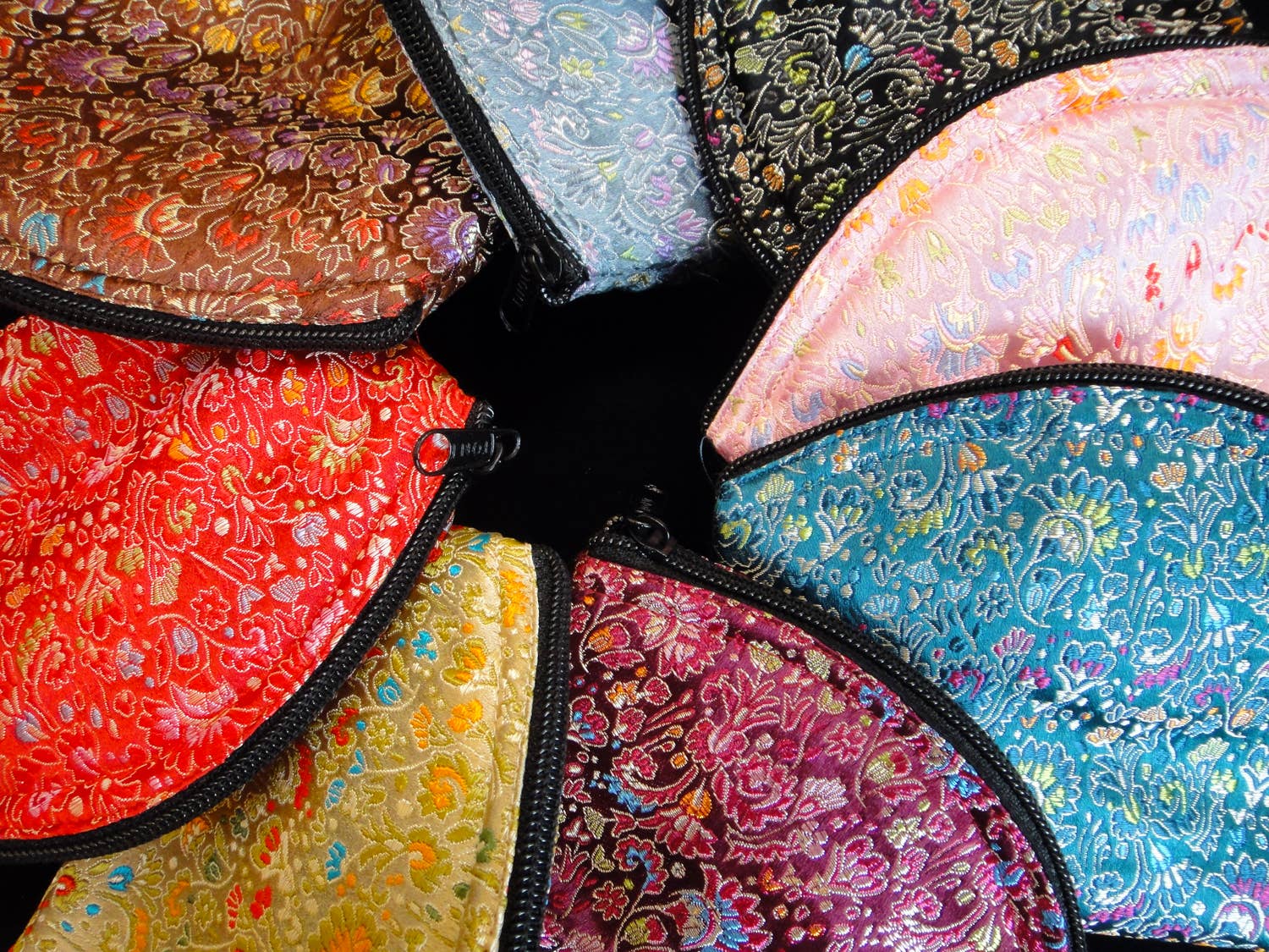 Tika – wholesale Påse - Dam – Brocade Zipper Påse - Stor4