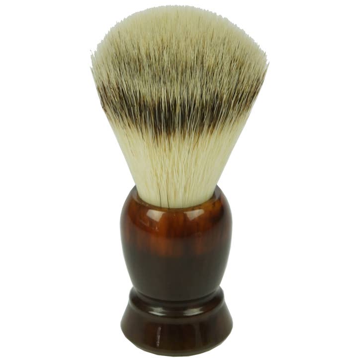 Fantasia R. Espig KG - Wholesale Shave Brush - Men's - Havanna synthetic hair shaving brush with plastic handle