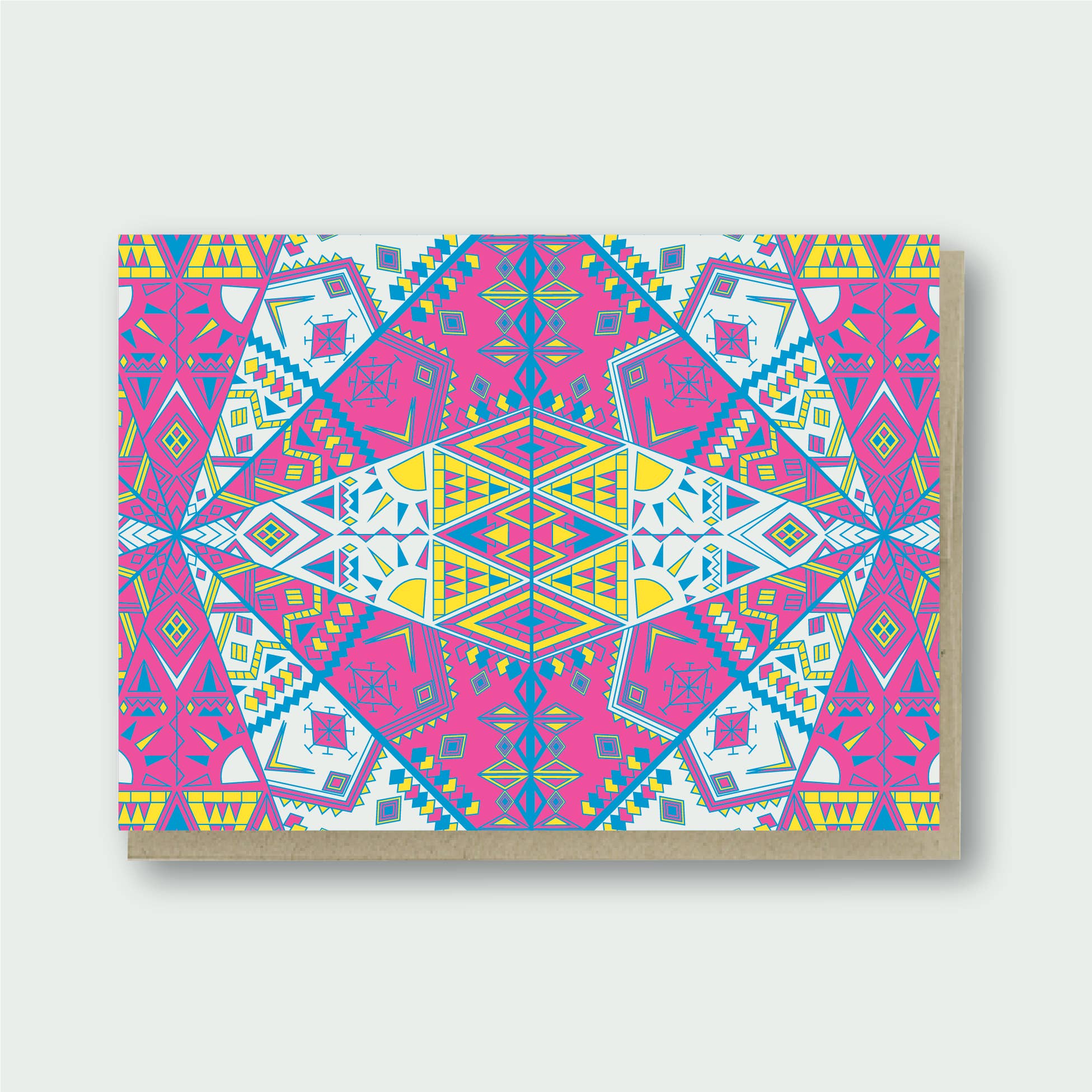 Pike Street Press – wholesale Everyday greeting card – Neon Handcrafted Letterpress Everyday Greeting Card