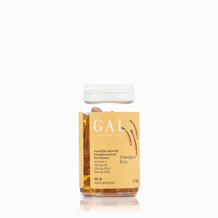 GAL Omega-3 Eco 60 Capsules for wholesale by GAL Vitamin Sverige