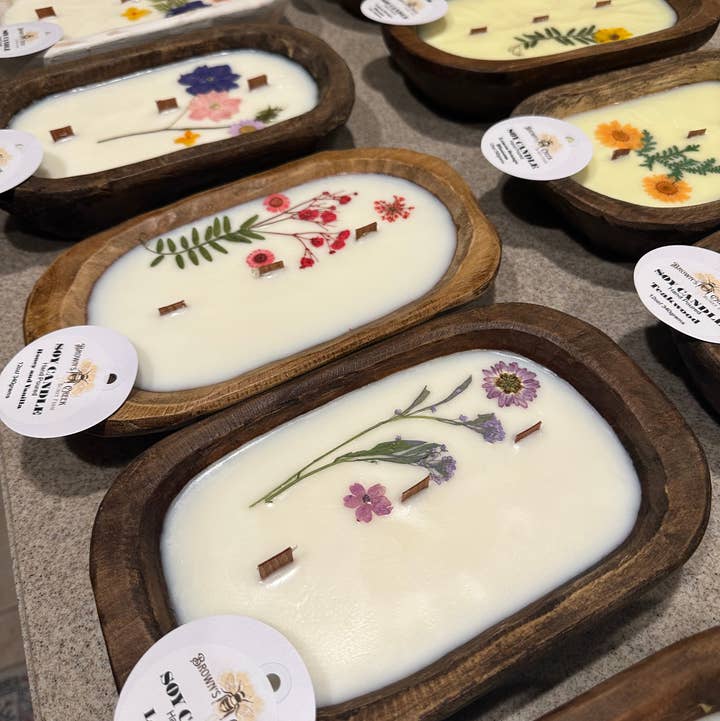 Brown's Creek Honey Farm - Wholesale Jar/Filled Candle - Dough Bowl Candle3