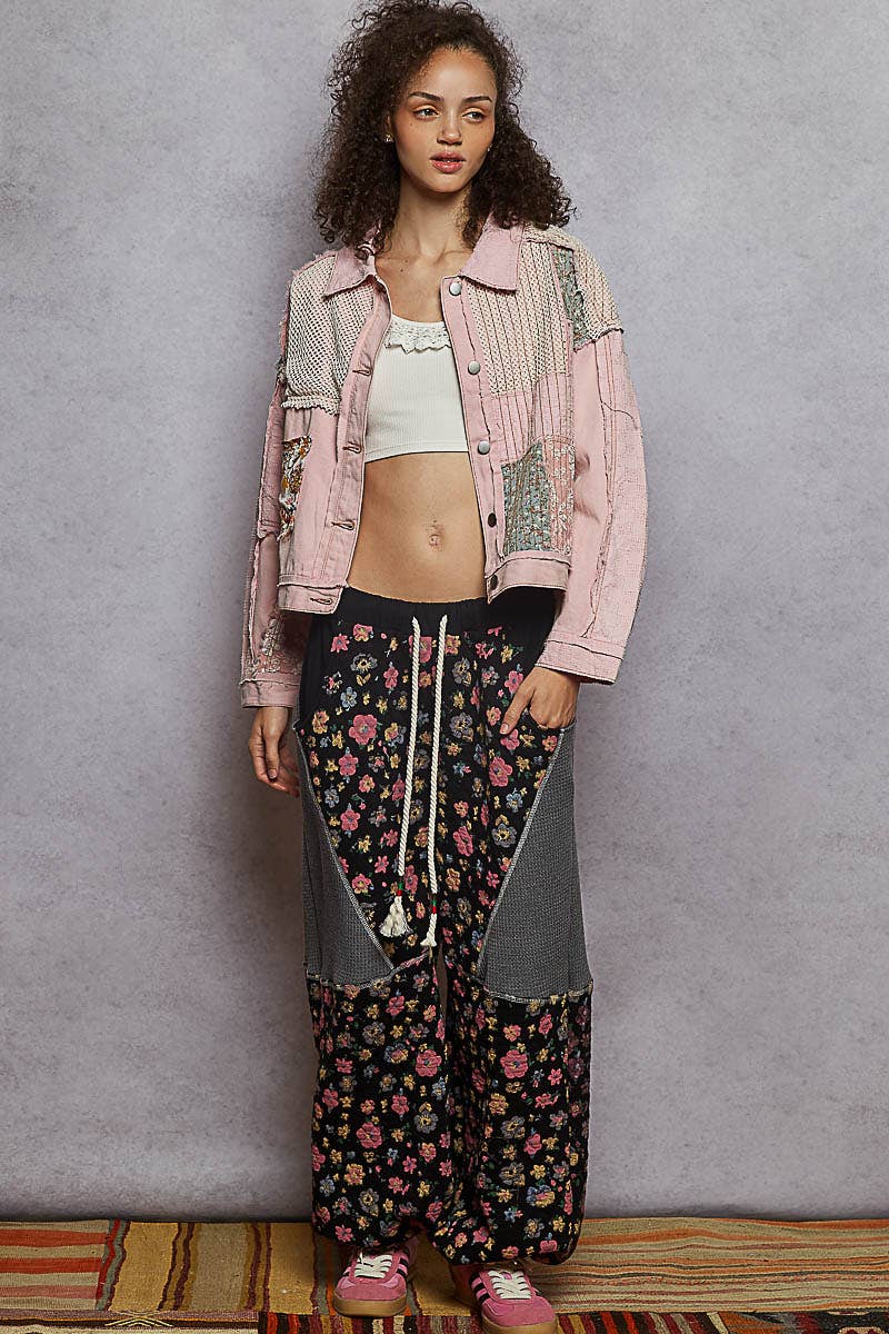 Pol Clothing - Vente Veste – femme - Veste courte à manches longues en patchworks11