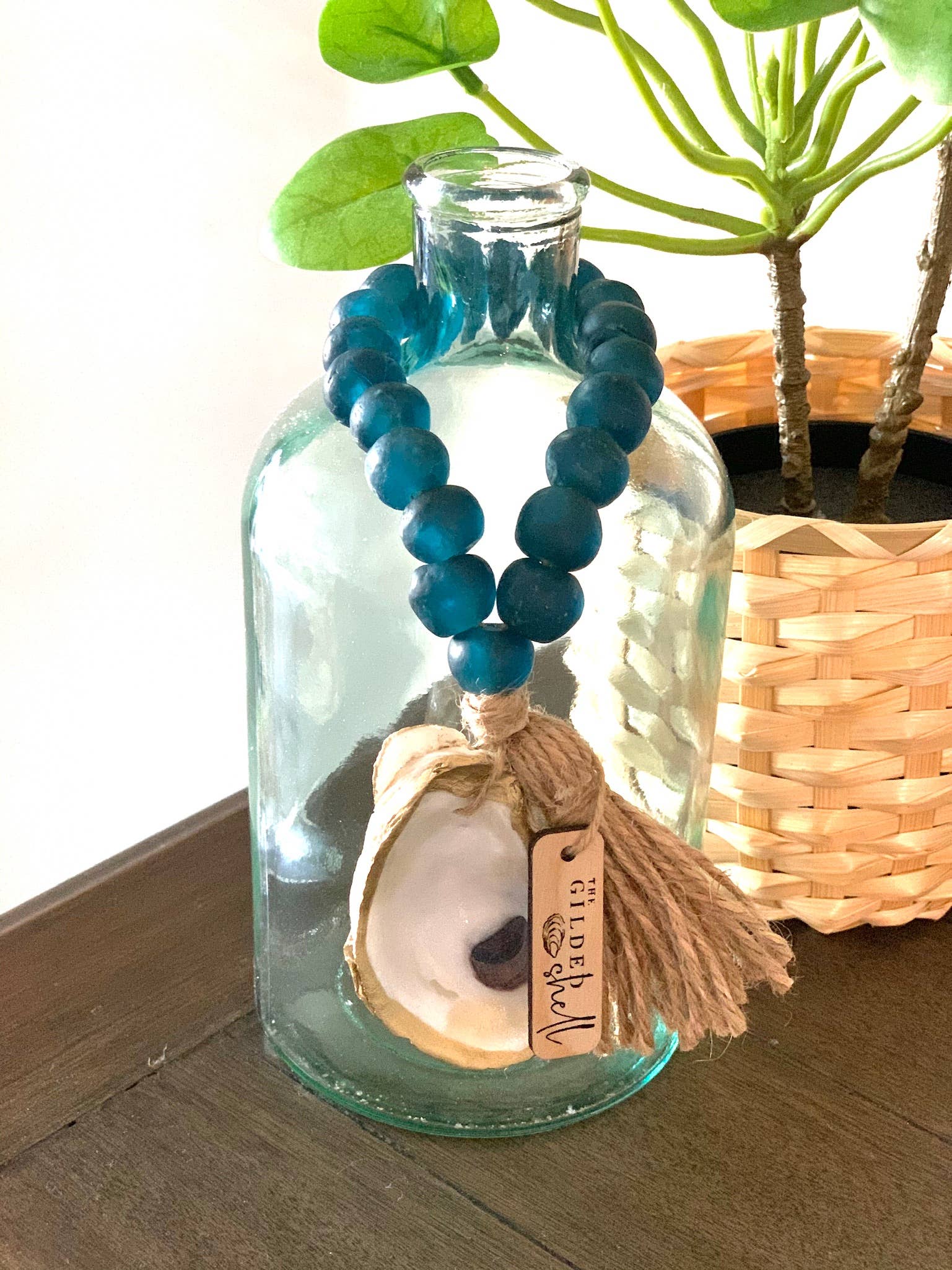 The Gilded Shell - Wholesale Decorative Tabletop Object - The Lagoon - Sea Glass1