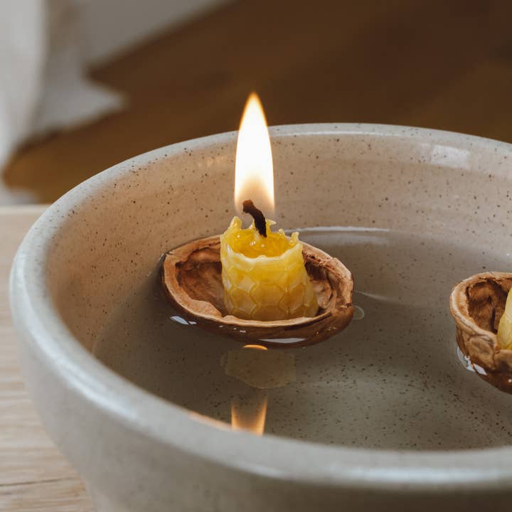 Goldrick Natural Living – Engroshandel Søjlelys – Valnød stearinlys Kit | Engros