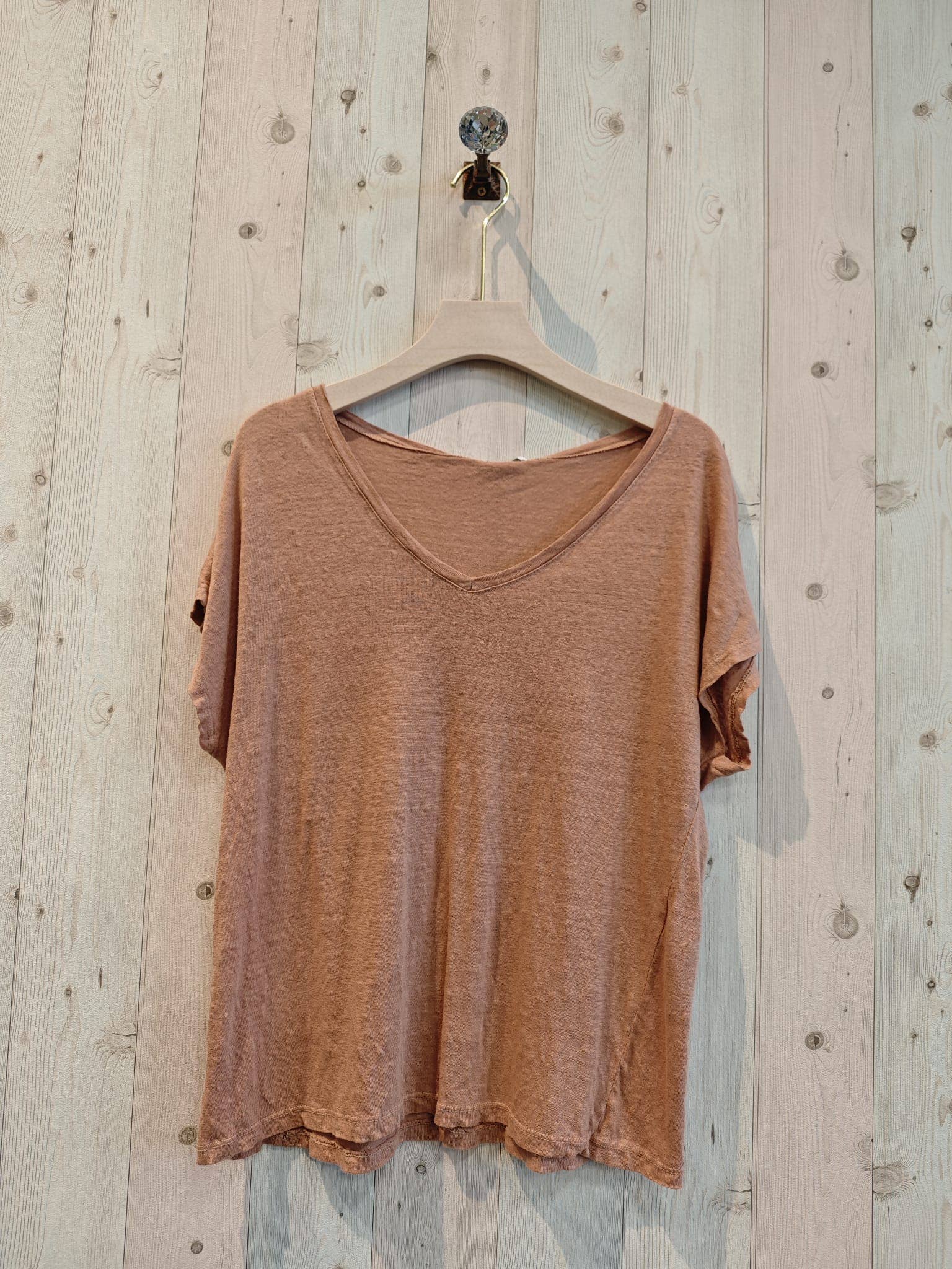 Linen & More - Wholesale T-Shirt - Women's - REF 2295 BASIC LINEN T-SHIRT 100%7