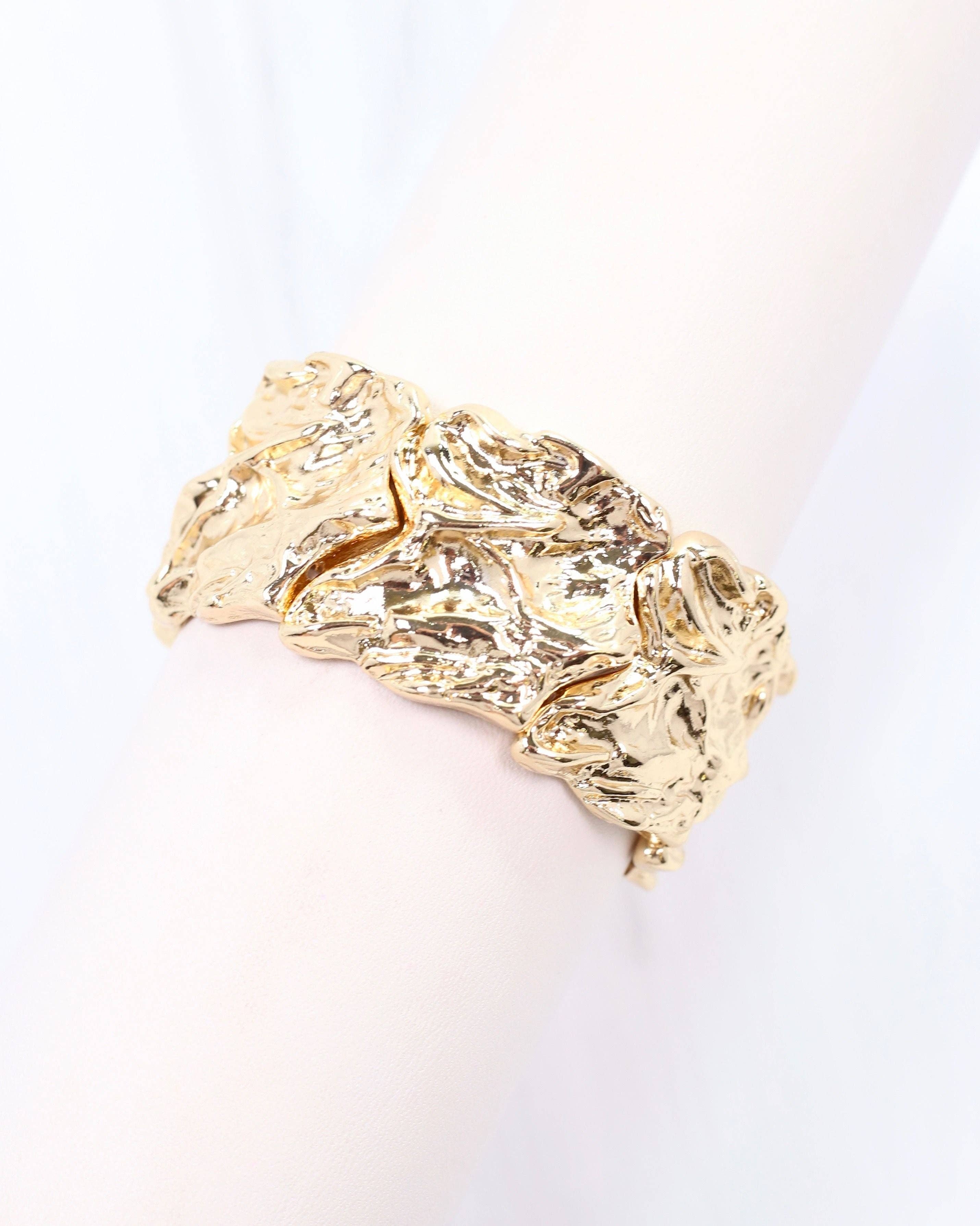 Caroline Hill - Wholesale Bangle Bracelet - Crandell Stretch Bracelet Gold0