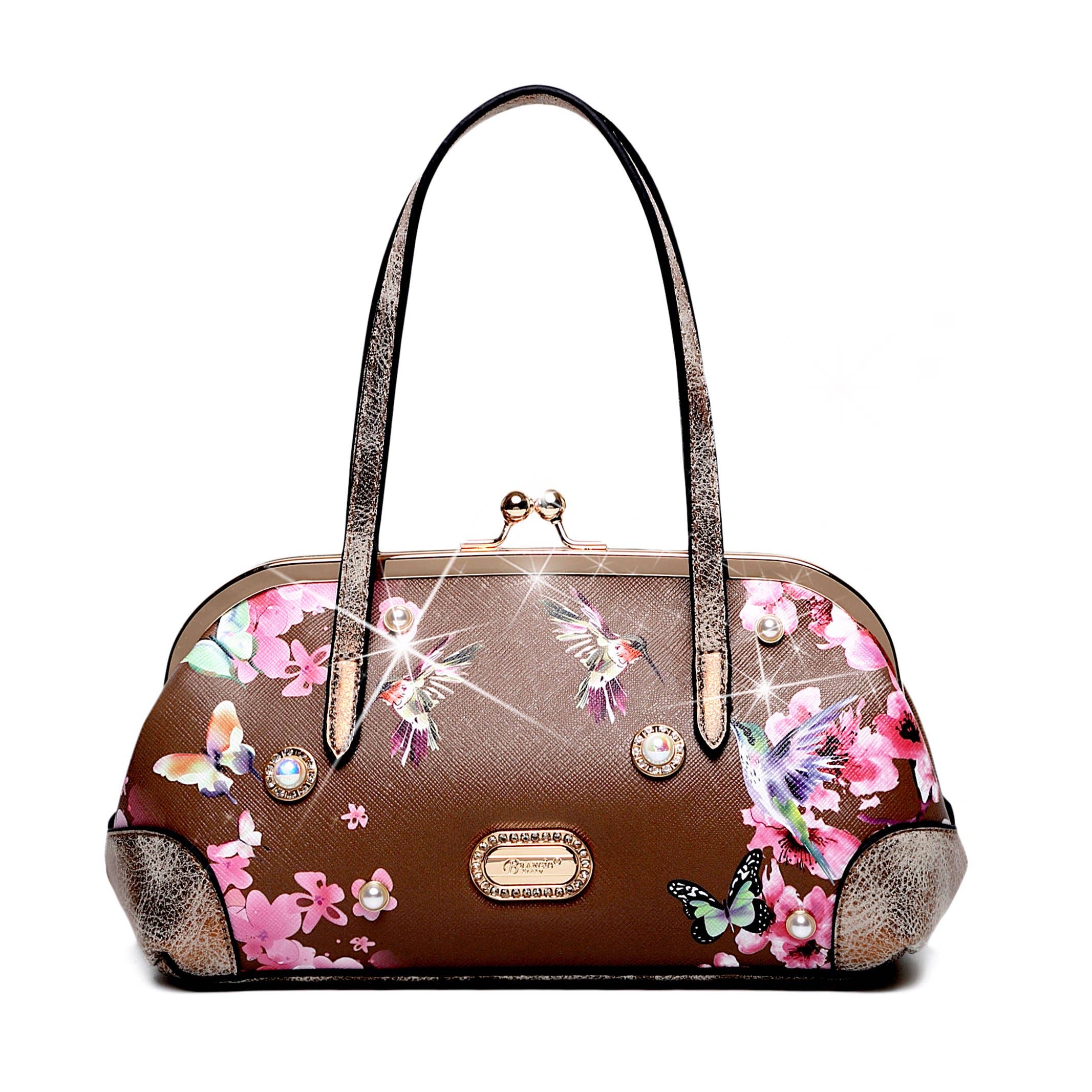 Brangio (Italy) Company Inc. - Wholesale Crossbody Bag - Women's - Brangio Italy Floral & Hummingbird Crossbody Bag2