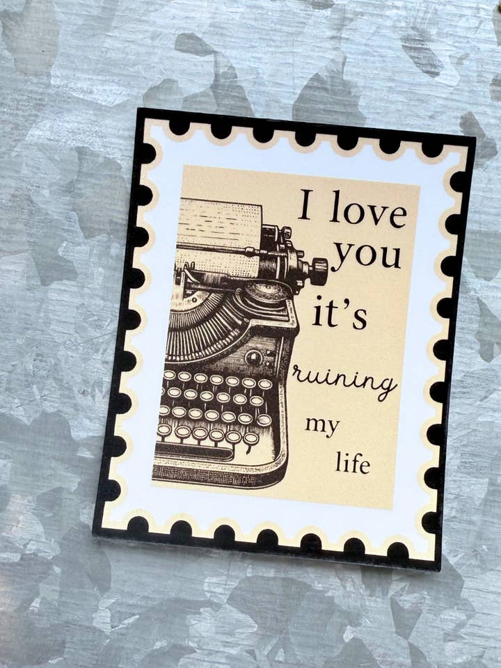 Tay inspired fortnight waterproof stamp sticker for wholesale by Typo Lettering Co