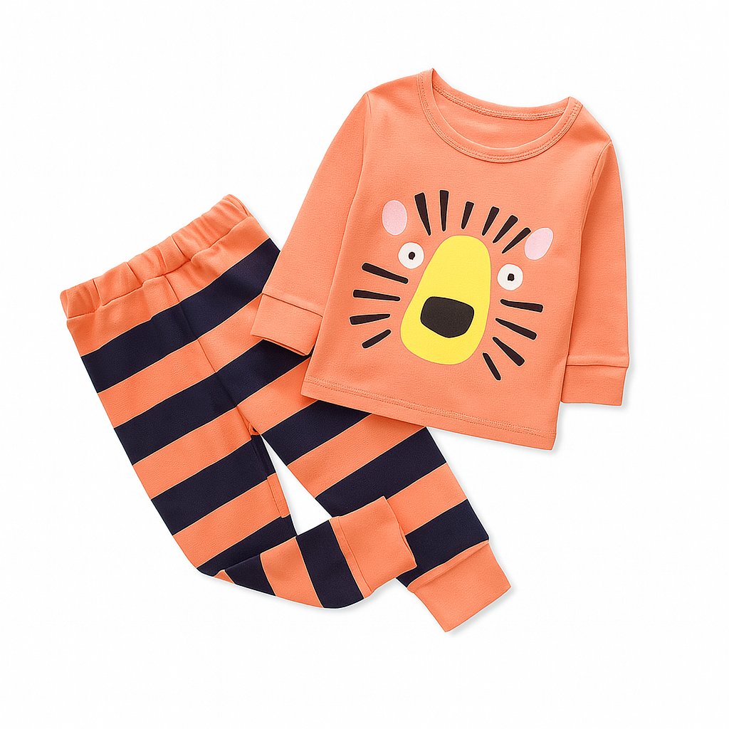 Grå Set med 2 delar kläder för pojkar med djurmotiv för wholesale på Faire2