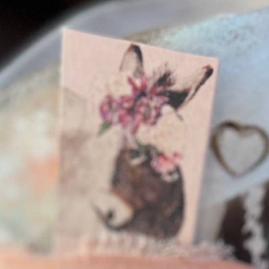 DOLLY ESTELLE - Wholesale Hat Accessory - Women's - Leather Hat Card - Blossom donkey0