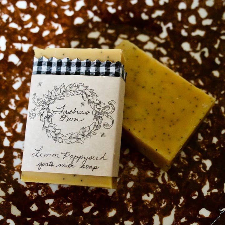 citroenpapaverzaad, geitenmelkzeep voor wholesale door Tasha’s Own