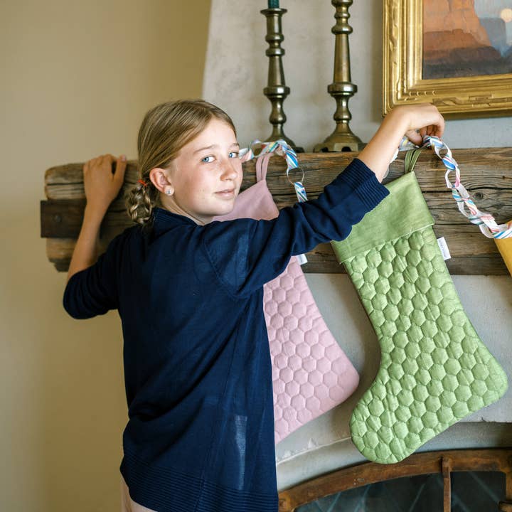Anellabees - Wholesale Holiday Stocking - Holiday Linen Stockings