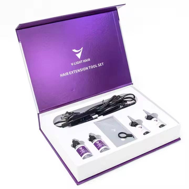 Hair Imports NYC - Wholesale Hair Extensions - V-Light Hair Extension Tool Kit - Professional Salon Application System3
