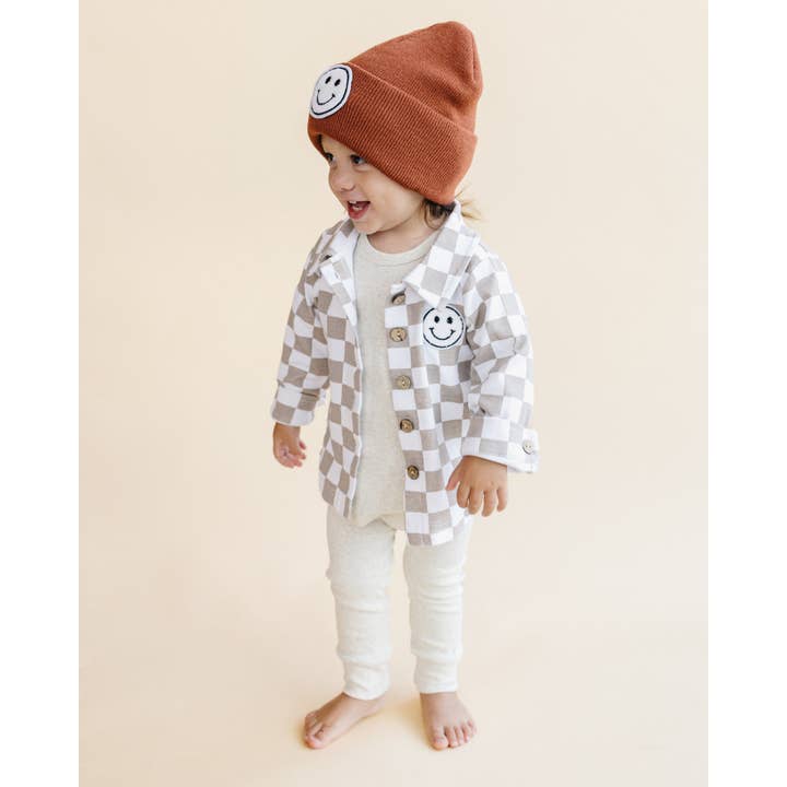 Lucky Panda Kids - Wholesale Beanie - Kids - Smiley Baby Kids' Beanie | Rust