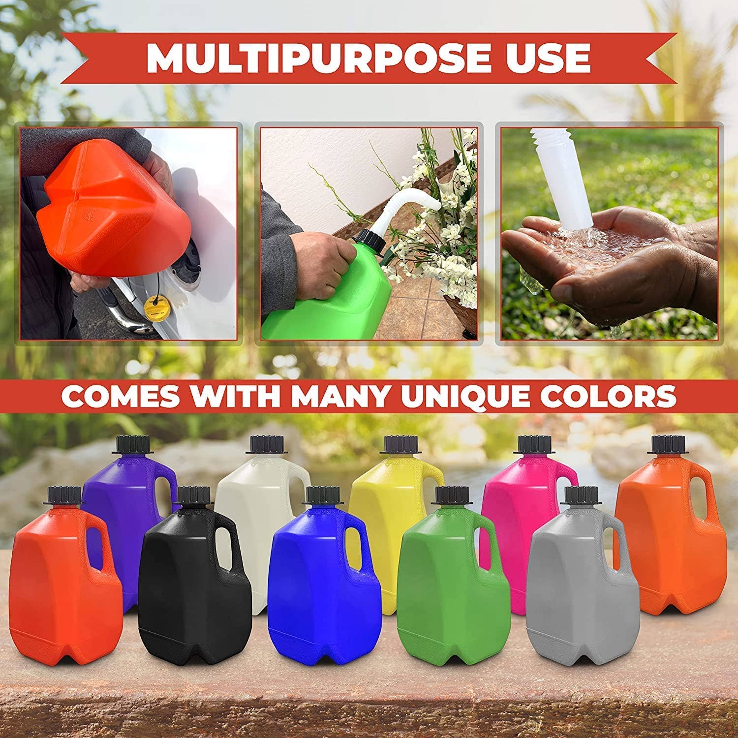 KP Kool Products - Wholesale Jug - One Gallon Utility Jug- Utility Can - Plastic Utility Can13