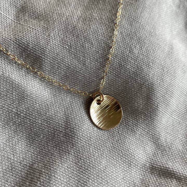 Full Moon Necklace | Gold for wholesale by Naked Sage