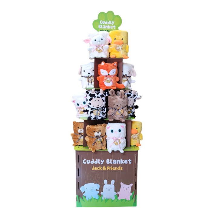 One & Only Creations, Inc. - Jack & Friends - Wholesale Retailer Display - Kids & Baby - Blanket Cardboard Display (no product)1