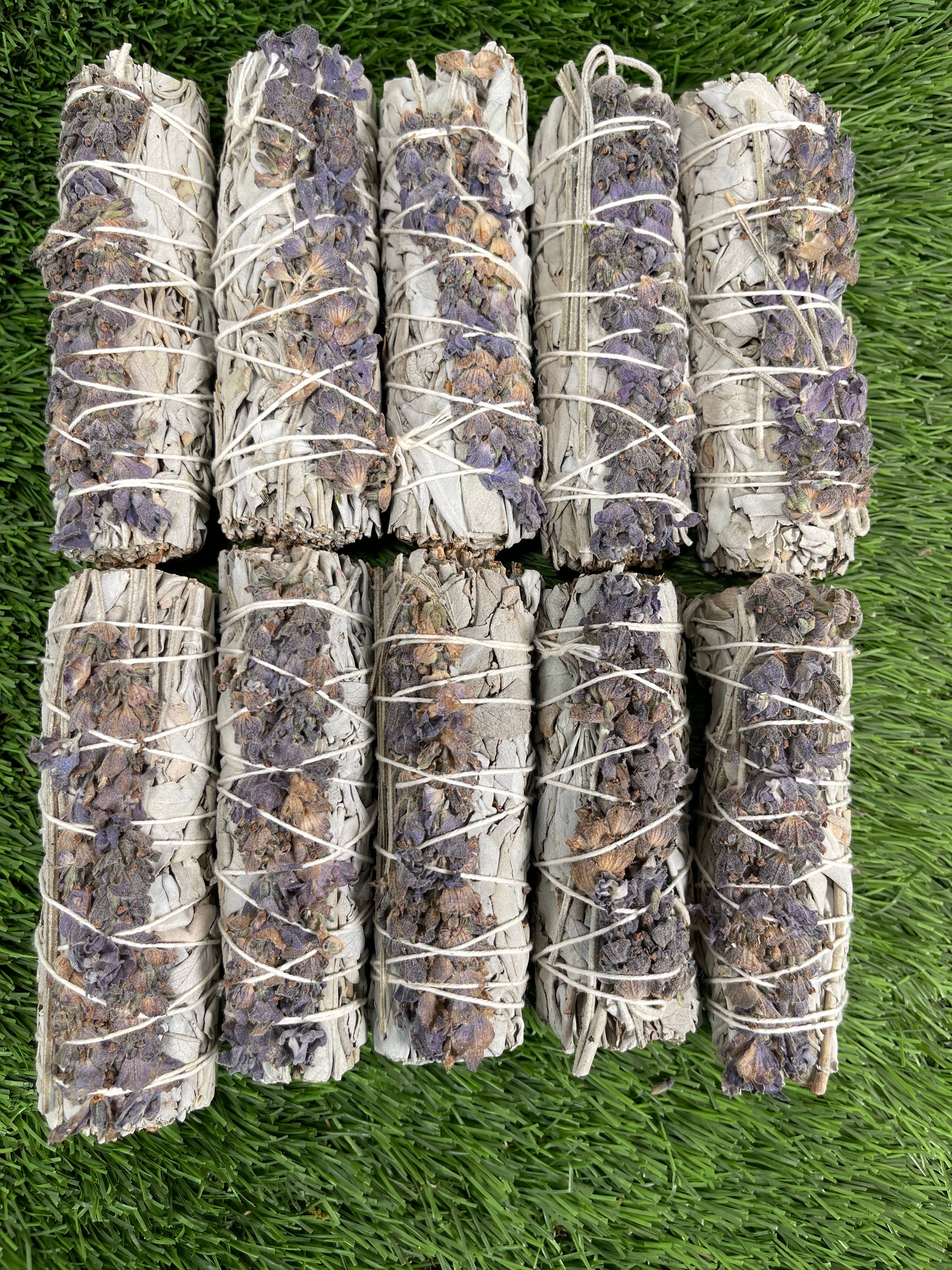 CaNatureLover - Vendita all'ingrosso Salvia - Bastoncini Incenso di Salvia Bianca e Lavanda per Purificazione11