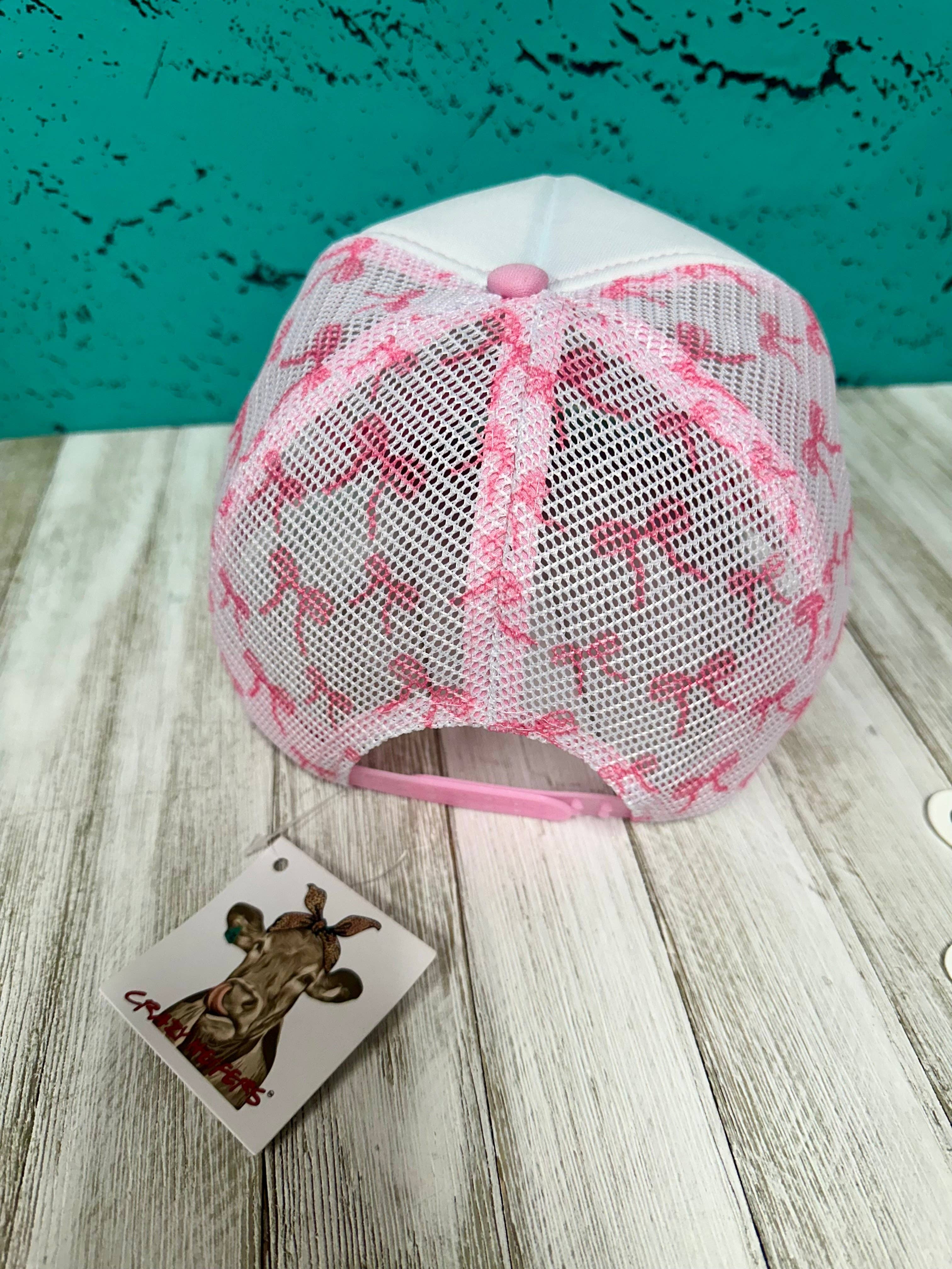 Crazy Heifers Wholesale - Wholesale Trucker Hat - Women's - Trucker Hat W/ Bow Print1