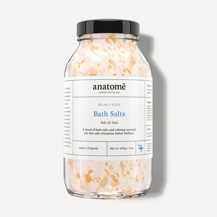 Relax + Sleep Chamomile Bath Salts for wholesale by Anatome