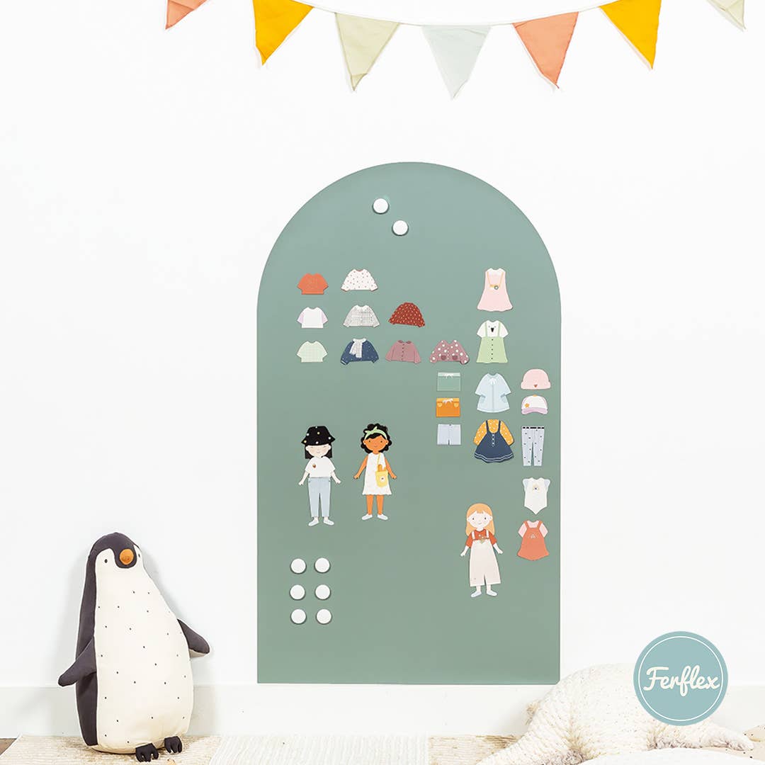 Ferflex - Wholesale Wall Accent - Emerald Green Arch Magnetic Board – 100.5x58.5cm1