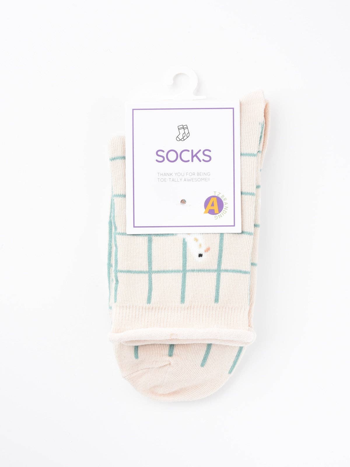 Funkyrel® Atzbranding Limited - Wholesale Socks - Women's - Rufia - Floral Lace Trim Mid-Calf Socks0