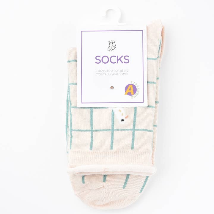 Funkyrel® Atzbranding Limited - Wholesale Socks - Women's - Rufia - Floral Lace Trim Mid-Calf Socks