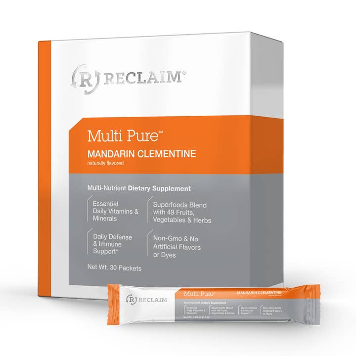 Reclaim Multi Pure Powder Vitamin Stick Packs for wholesale by Complete Nutrition