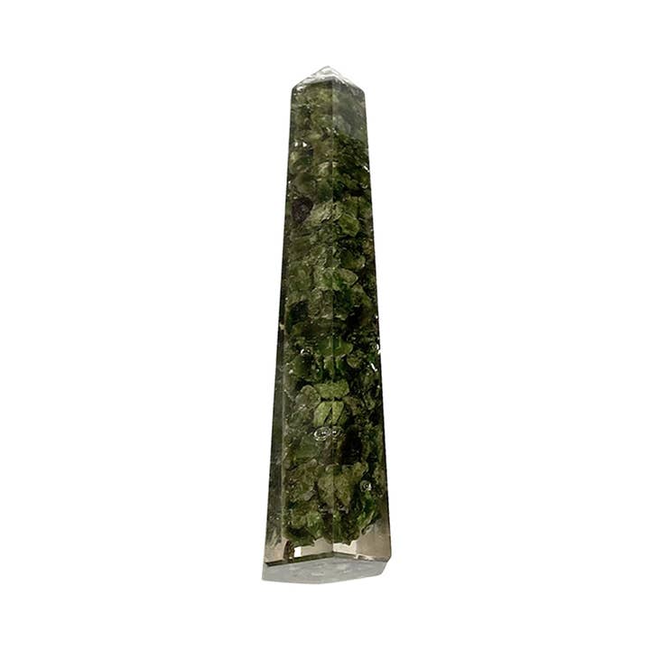 VIE - Wholesale Spiritual Stone/Crystal - Orgonite Obelisk Tower, 10-12cm