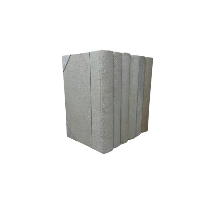 6 Vol. Cuir de vachette en blanc (VH-CH-WHT-06) pour la vente par Vellum Home