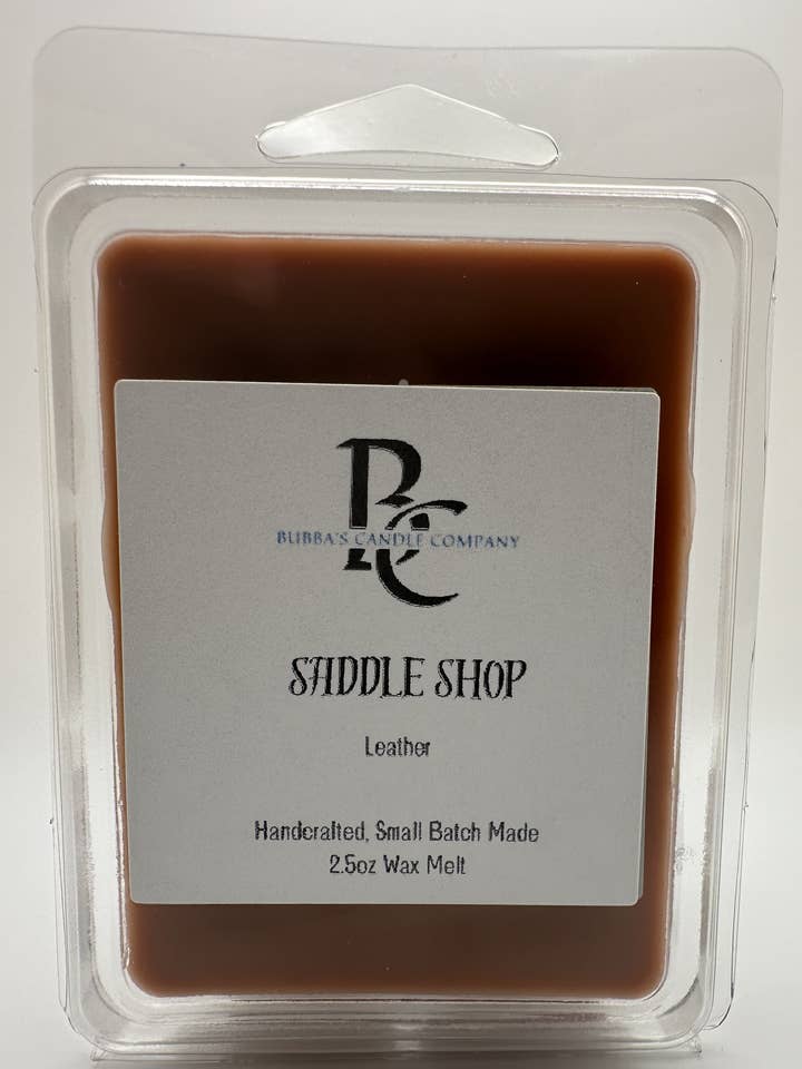 Saddle Shop 2.5oz Cera Melt Artesanal por atacado de Bubba's Candle Company