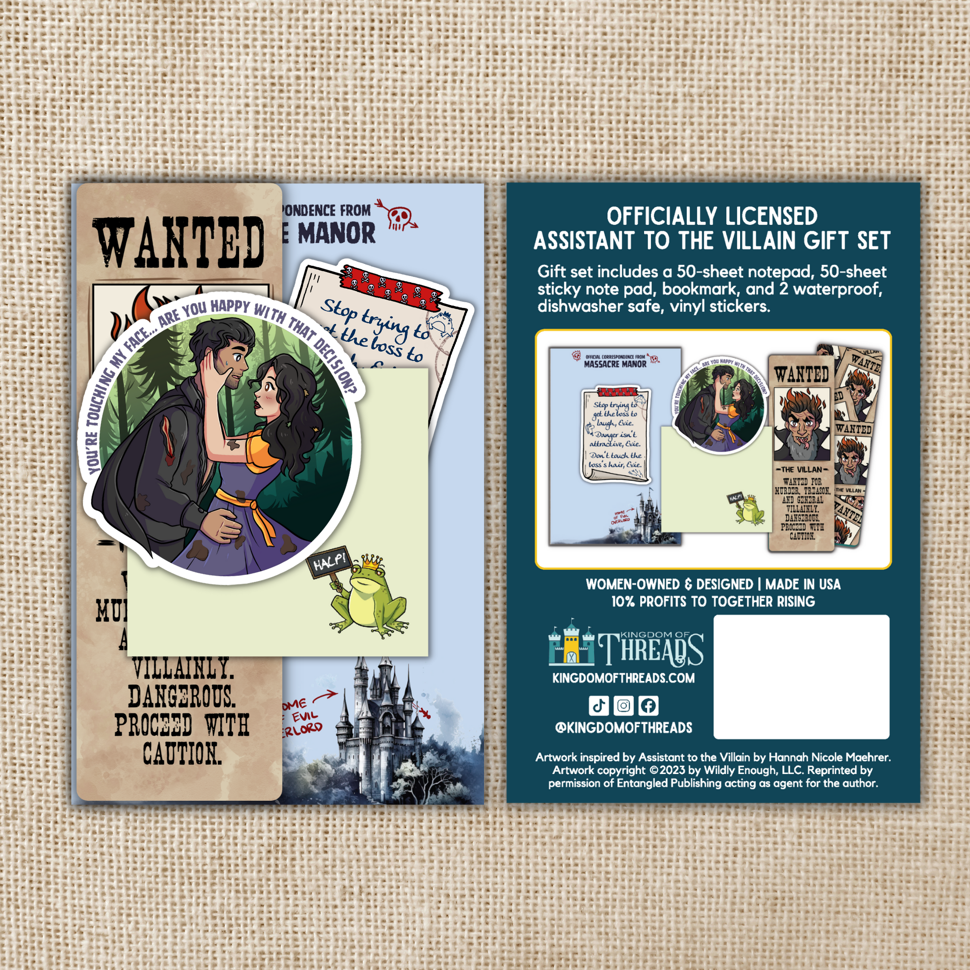 Kingdom of Threads - Wholesale Sticker - Assistant to the Villain Boxed Gift Set1