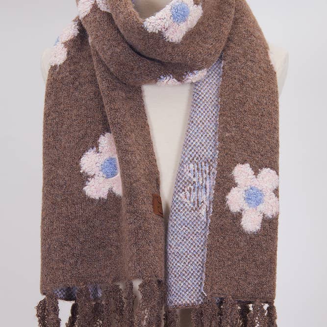 Hana - Wholesale Scarf - Women's - C.C Daisy Pattern Scarf16