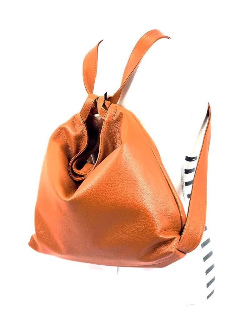 Chenson & Gorett – wholesale Shoulder bag – women's – Large Genuine Leather Hobo Bag Convertible into Backpack9