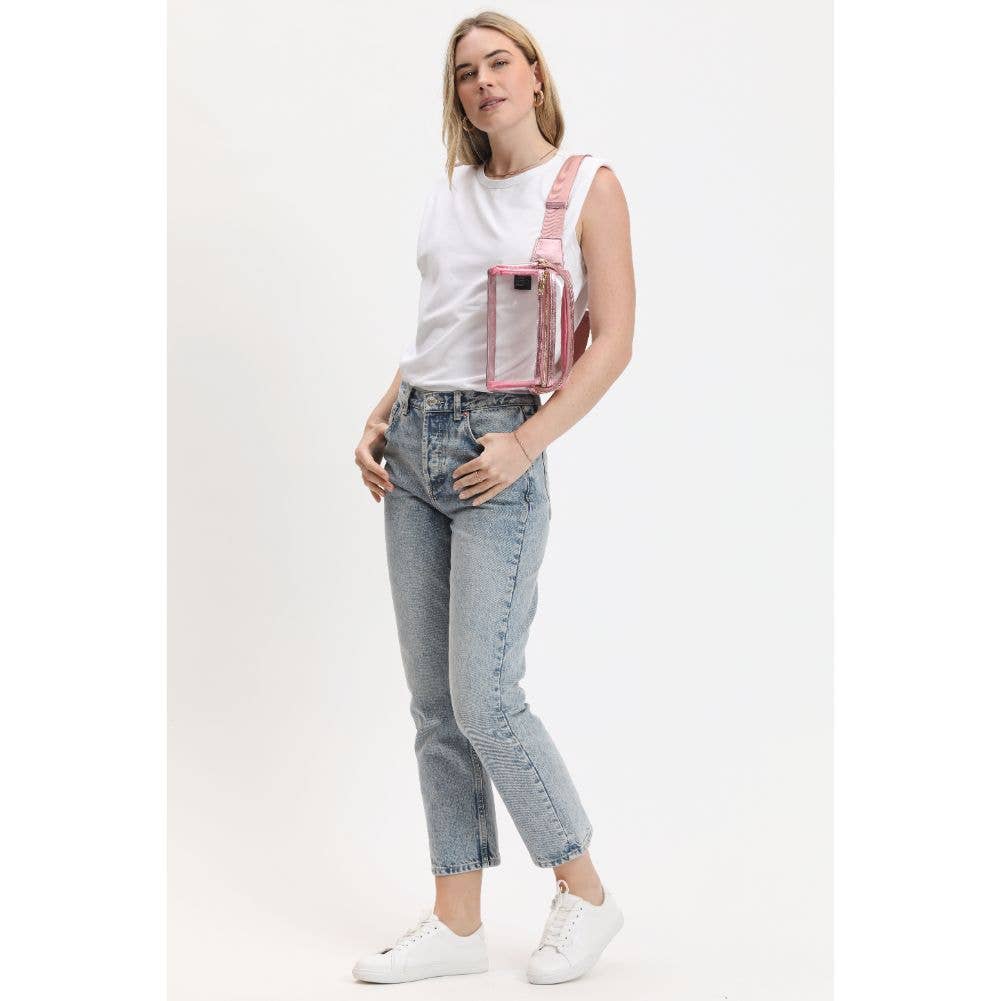 Urban Expressions – wholesale Midjeväska - Dam – Air Clear transparent midjeväska med två dragkedjefack30